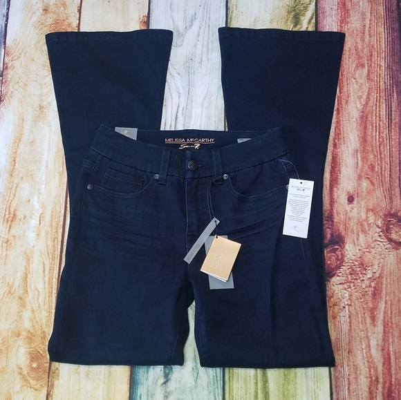 Melissa McCarthy Seven7 High Rise Micro Flare - Picture 2 of 4